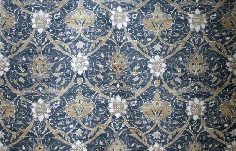 Möbeltyg - William Morris - Montreal - charcoal/mustard