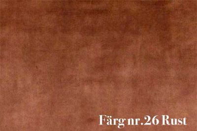 Sammet tyg antiklook - rost - Glam nr.26