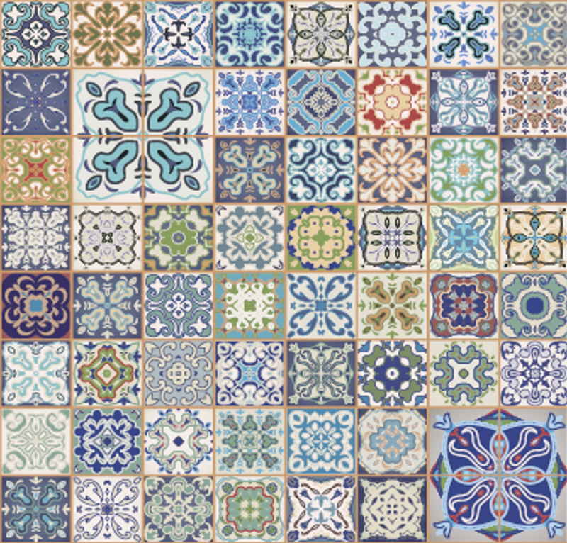 Dekorplast - kakelmix 45 x 200 cm