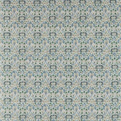 Möbeltyg - William Morris - Little Chintz - blue/fennel