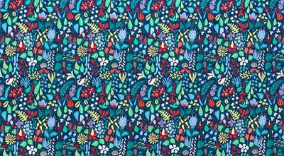 Möbeltyg - Herbarium blå - Ljungbergs Textil