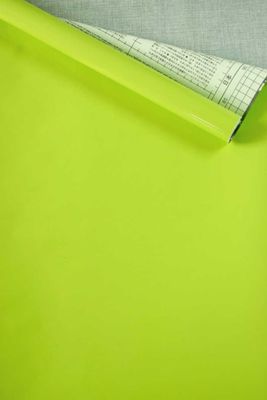 Dekorplast - enfärgad limegrön 45 x 200 cm
