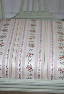 Möbeltyg gustaviansk stil - Lovisa rosa nr 11/38