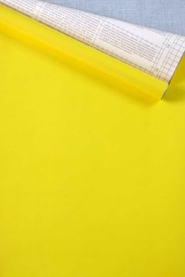 Dekorplast - enfärgad gul 45 x 200 cm