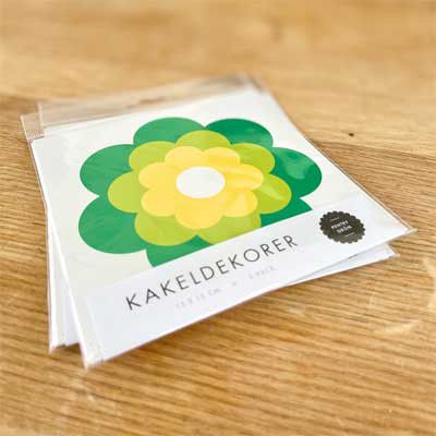Kakeldekor Pentry grön 5-pack