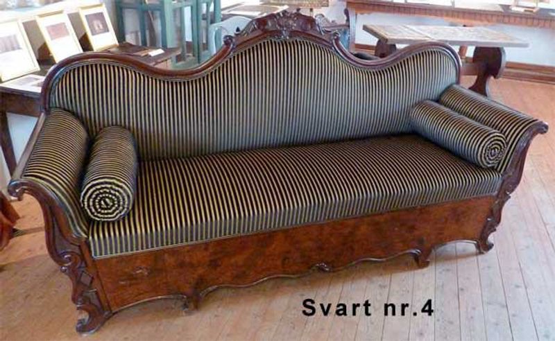 Möbeltyg - sammet svart - Noblesse nr.4
