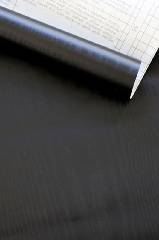 Dekorplast - svart trä - 45x200cm