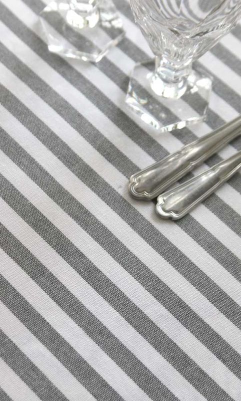 Vaxduk i textil akrylatbehandlad vaxduk - Öland grårandig