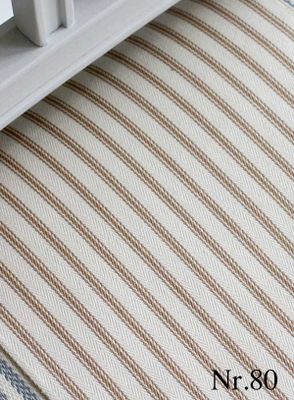 Möbeltyg randig beige - Ellinor nr.80