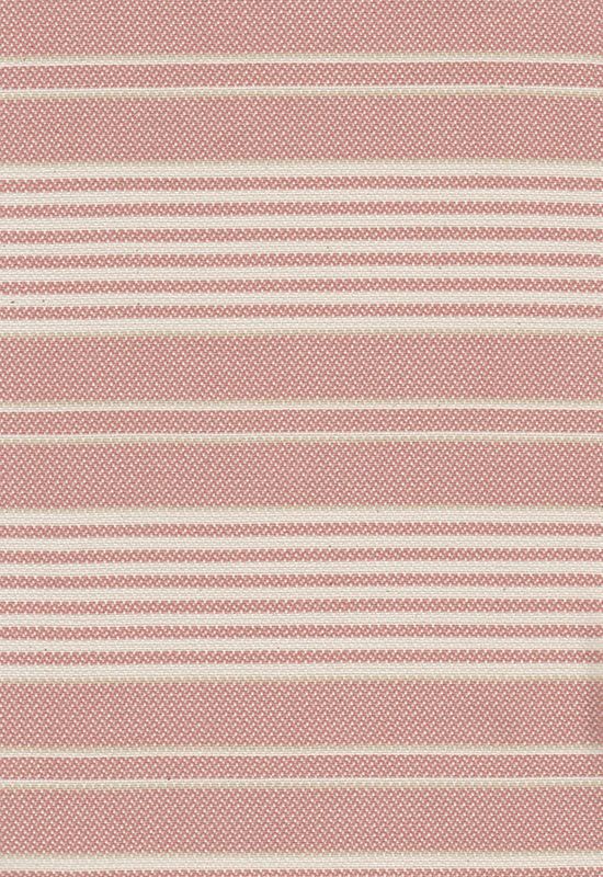 Randigt rosa/beige möbeltyg i eko-bomull | sofftyg | Broarne.se