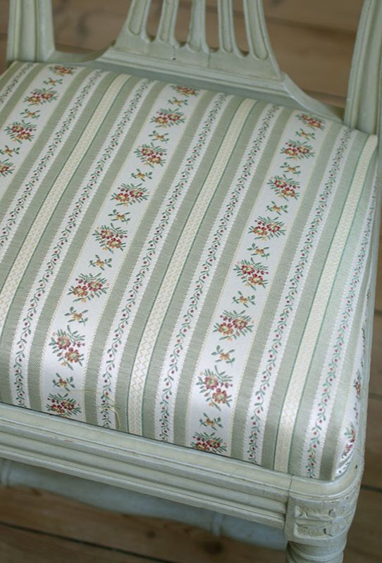 Möbeltyg gustaviansk stil - Lovisa grön nr 11/45