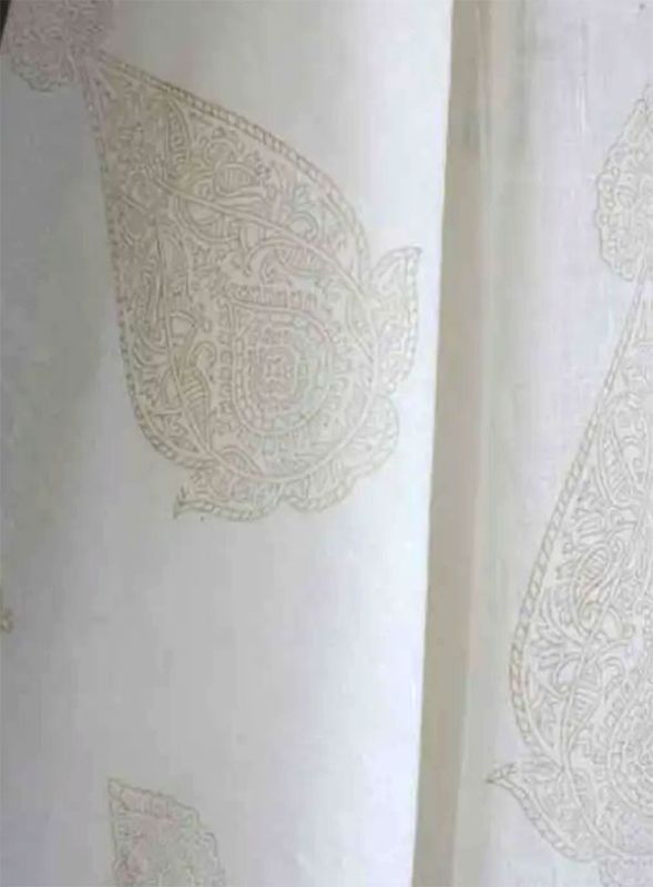 Stuvbit 0,5 meter voile - Pendel beige - 150 cm bred