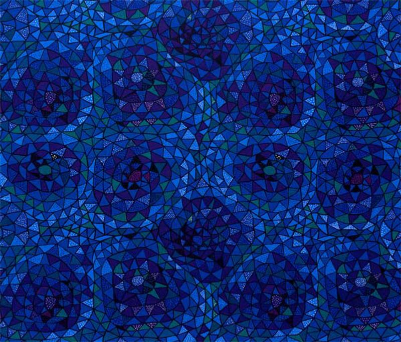 Möbeltyg - Viola Gråsten - Oomph blå - 100% lin