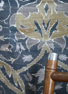 Möbeltyg - William Morris - Montreal - charcoal/mustard