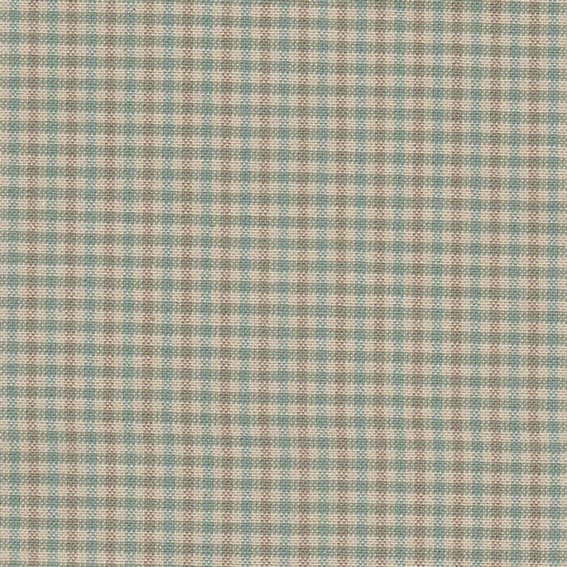 Möbeltyg smårutig blå eko-bomull - Elvira nr.390