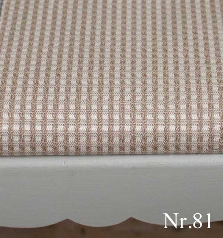 Beige rutigt möbeltyg - Sofia Ruta nr.81