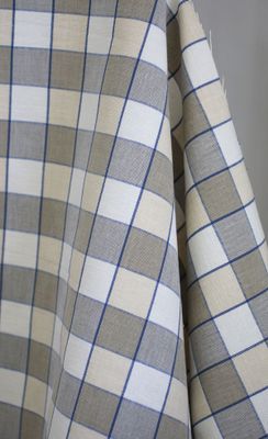 Rutigt tyg - Kavaljersruta 1020-22 blå-beige