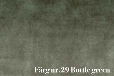 Sammet tyg antiklook - flaskgrön - Glam nr.29