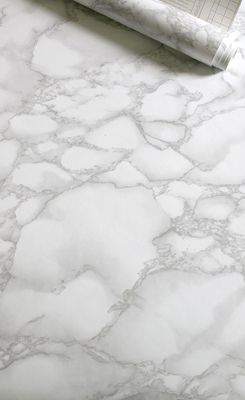 Dekorplast - vit marmor 45 x 200 cm