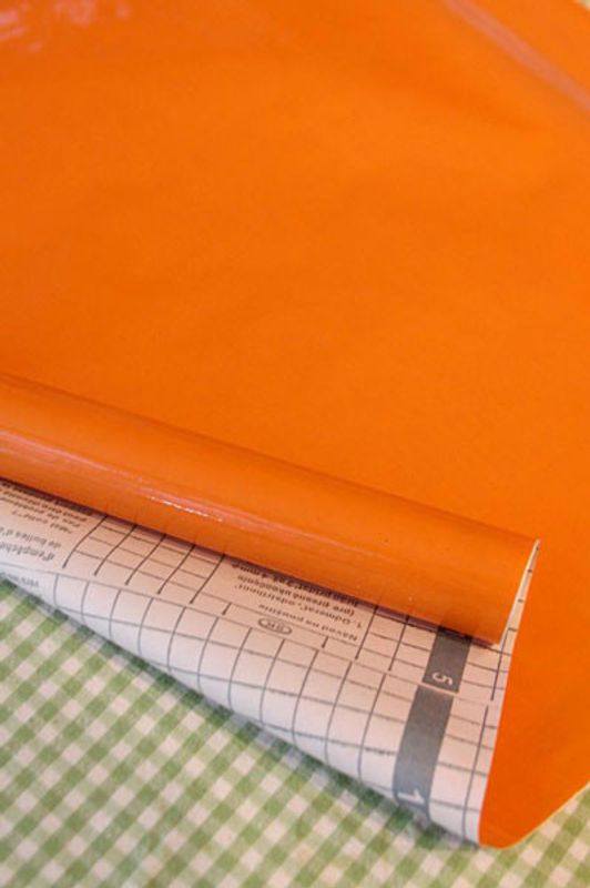 Dekorplast - enfärgad orange 45 x 200 cm