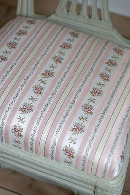 Möbeltyg gustaviansk stil - Lovisa rosa nr 11/38