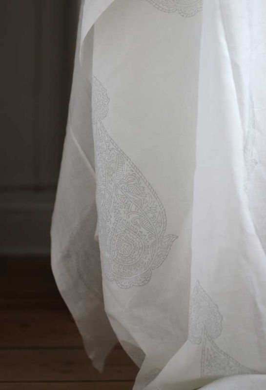 Stuvbit 1 meter - voile - Pendel grå - 300 cm bred