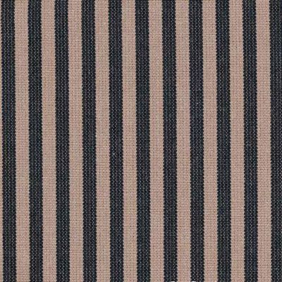 Svart/beige randigt möbeltyg - Lill rand nr.391