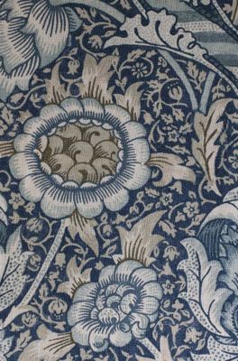 Möbeltyg 100% lin William Morris - Wandle - blue/stone