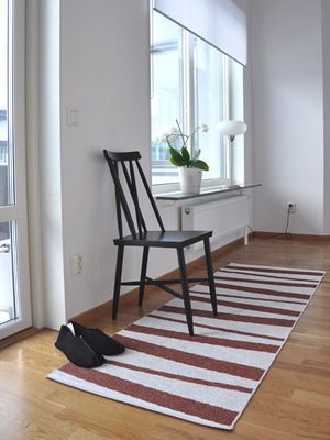 Plastmatta Åre - brun/vit