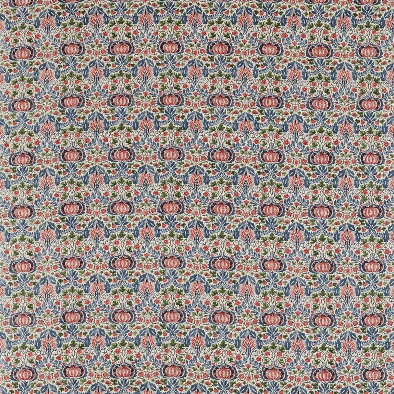 Möbeltyg - William Morris - Little Chintz - indigo/carmine