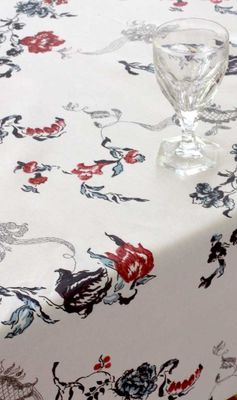Vaxduk i textil akrylatbehandlad ctc - Ranbo historiskt mönster