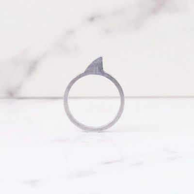 Ring - Hippstory - Hajfena - Aluminium - 16,5 mm