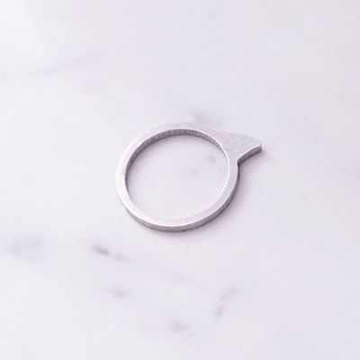 Ring - Hippstory - Hajfena - Aluminium - 16,5 mm