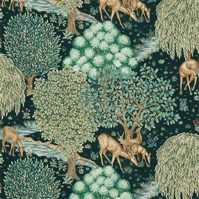Möbeltyg - William Morris - The Brook Tapestry blue