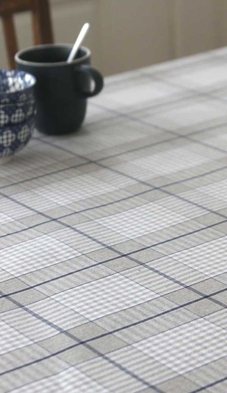 Vaxduk i textil akrylatbehandlad vaxduk - Visby blå