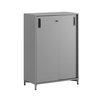 Skjutdörrskåp 80x40x107,5cm - Grå stomme/grå dörrar