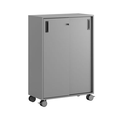 Skjutdörrskåp 80x40x107,5cm - Grå stomme/grå dörrar