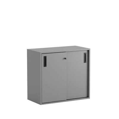 Skjutdörrskåp 80x40x72cm - Grå stomme/grå dörrar