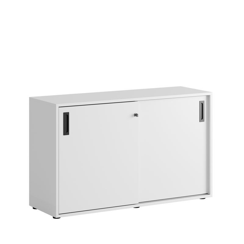 Skjutdörrskåp 120x40x72cm - vit