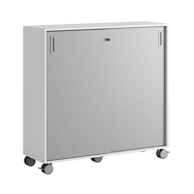 Skjutdörrskåp 120x40x107,5cm - grå