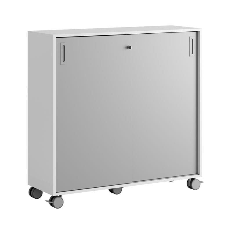 Skjutdörrskåp 120x40x107,5cm - grå