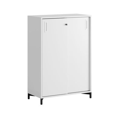 Skjutdörrskåp 80x40x107,5cm - vit