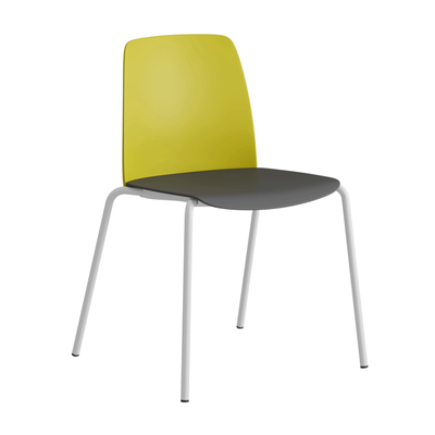 Stapelbar stol med sits och rygg i plast - Choice