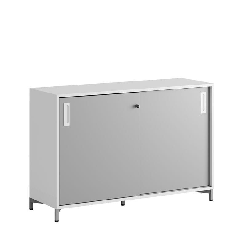 Skjutdörrskåp 120x40x72cm - grå