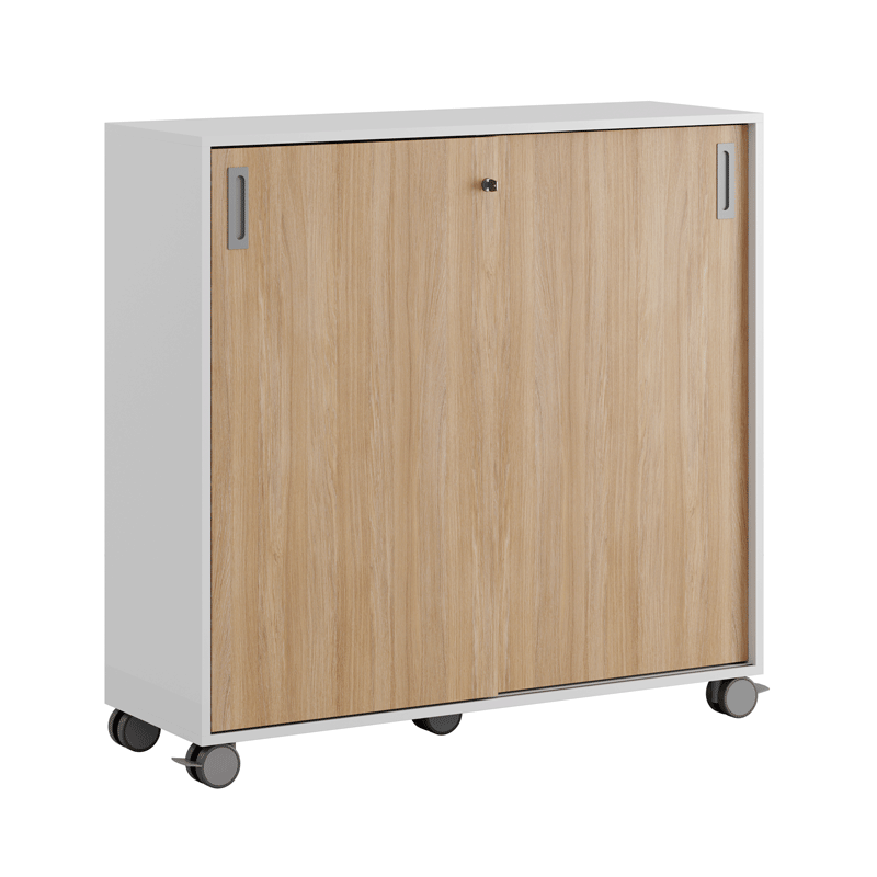 Skjutdörrskåp 120x40x107,5cm - Ek