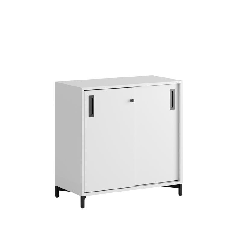 Skjutdörrskåp 80x40x72cm - vit