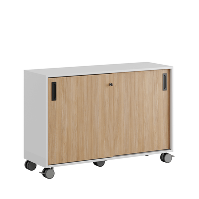 Skjutdörrskåp 120x40x72cm - ek