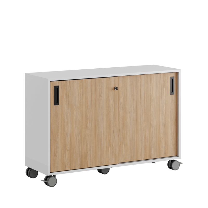 Skjutdörrskåp 120x40x72cm - ek