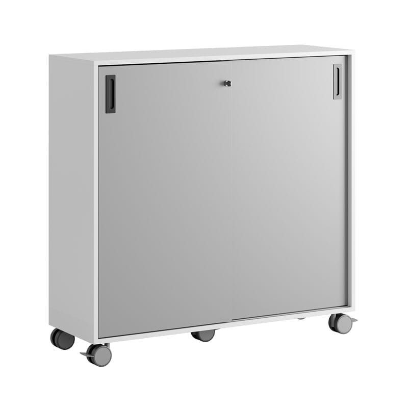 Skjutdörrskåp 120x40x107,5cm - grå