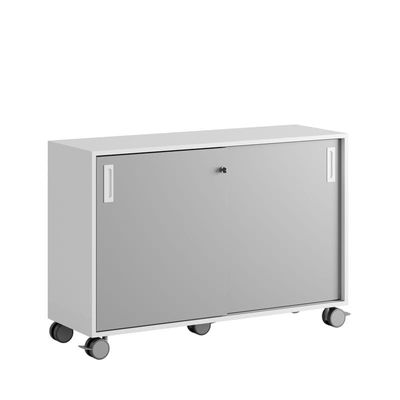 Skjutdörrskåp 120x40x72cm - grå